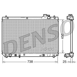 Engine Cooling Radiator DENSO DRM51004 OE Ref 1640020140