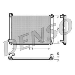 Engine Cooling Radiator DENSO DRM51005 OE Ref 1604120353