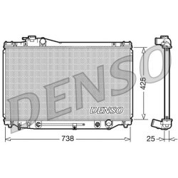 Engine Cooling Radiator DENSO DRM51007 OE Ref 1640050190