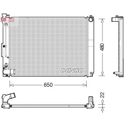 Engine Cooling Radiator DENSO DRM51012 OE Ref 1604120314