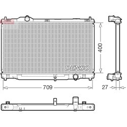 Engine Cooling Radiator DENSO DRM51018 OE Ref 1640031390