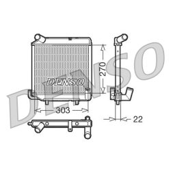 Engine Cooling Radiator DENSO DRM99003 OE Ref 118301