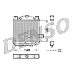 Engine Cooling Radiator DENSO DRM99006 OE Ref 9427703