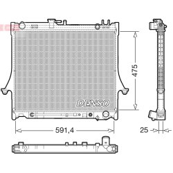 Engine Cooling Radiator DENSO DRM99015 OE Ref 8973333532