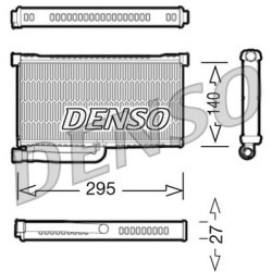 Interior Heating Heat Exchanger DENSO DRR02004 OE Ref 4F0819031B