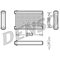 Interior Heating Heat Exchanger DENSO DRR05005 OE Ref 64119128953