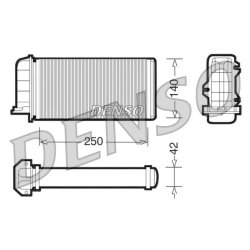 Interior Heating Heat Exchanger DENSO DRR09001 OE Ref 46722359