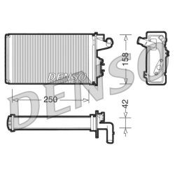 Interior Heating Heat Exchanger DENSO DRR09010 OE Ref 60809015