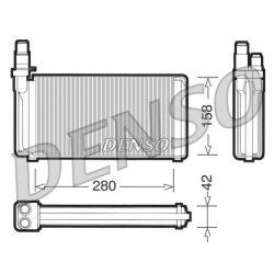 Interior Heating Heat Exchanger DENSO DRR09020 OE Ref 60805074
