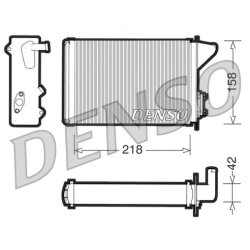 Interior Heating Heat Exchanger DENSO DRR09040 OE Ref 7754055