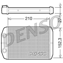 Interior Heating Heat Exchanger DENSO DRR09073 OE Ref 77364969