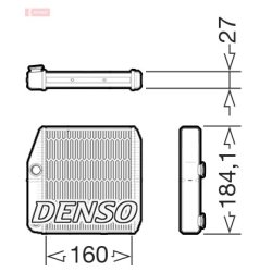 Interior Heating Heat Exchanger DENSO DRR09076 OE Ref 77365032