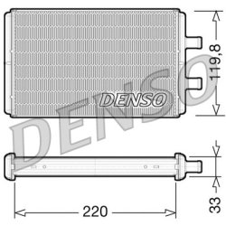 Interior Heating Heat Exchanger DENSO DRR12007 OE Ref 504094083