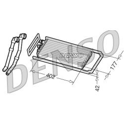 Interior Heating Heat Exchanger DENSO DRR12100 OE Ref 42561377