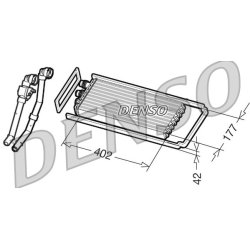 Interior Heating Heat Exchanger DENSO DRR12101 OE Ref 42561380