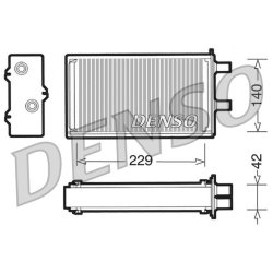 Interior Heating Heat Exchanger DENSO DRR13001 OE Ref 5979074