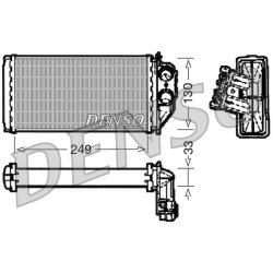 Interior Heating Heat Exchanger DENSO DRR21002 OE Ref 6448K4