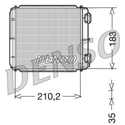 Interior Heating Heat Exchanger DENSO DRR23018 OE Ref 7701206524