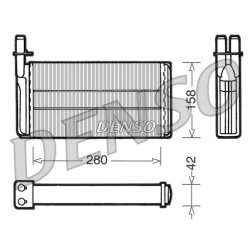 Interior Heating Heat Exchanger DENSO DRR25001 OE Ref 7496441
