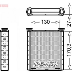 Interior Heating Heat Exchanger DENSO DRR46001 OE Ref 235045FA9E