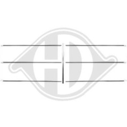 Kit de baguettes de calandre 1611044 pour MERCEDES 123 OE A1168880185 DIEDERICHS