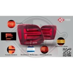 Ensemble de feux arrière 2206896 pour VW POLO DIEDERICHS