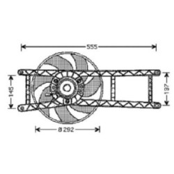 Radiator Fan DIEDERICHS 3434001 OE Ref 46799410