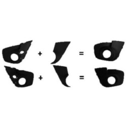 Front Fog Light Eyelid DIEDERICHS 4481048 OE Ref 7701209604