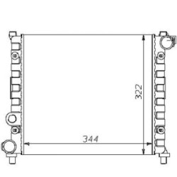 Radiator DIEDERICHS 8133106 OE Ref SE021117002C