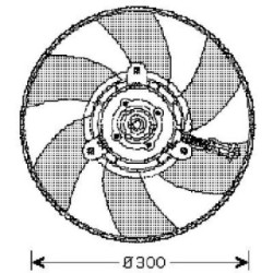 Radiator Fan DIEDERICHS 8220302 OE Ref 6K0959455A