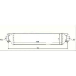 Intercooler DIEDERICHS 8346342 OE Ref 51785255