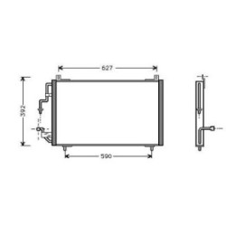 Condenser DIEDERICHS 8424100 OE Ref 6453V0