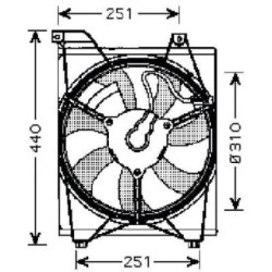 Condenser Fan DIEDERICHS 8654109 OE Ref 253801G051