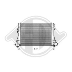 Intercooler DCA1009 pour AUDI, SEAT, SKODA, VW OE 1K0145803AF DIEDERICHS