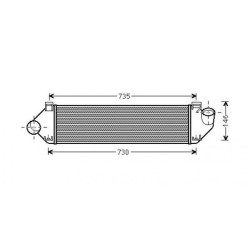 Intercooler DIEDERICHS DCA1018 OE Ref 1316496
