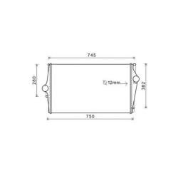 Intercooler DIEDERICHS DCA1021 OE Ref 30748808