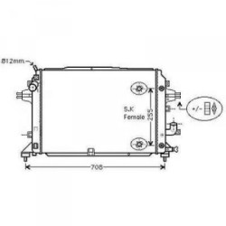 Intercooler DIEDERICHS DCA1028 OE Ref 93187214
