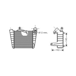 Intercooler DIEDERICHS DCA1046 OE Ref 6Q0145805A