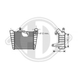 Intercooler DCA1046 pour SEAT, SKODA, VW OE 6Q0145804A DIEDERICHS