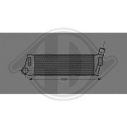 Intercooler DCA1047 pour RENAULT GRAND, MEGANE, SCENIC OE 8200115540 DIEDERICHS