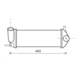 Intercooler DIEDERICHS DCA1050 OE Ref 8200427469