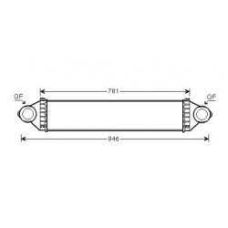 Intercooler DIEDERICHS DCA1065 OE Ref A1695000900