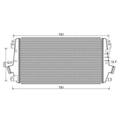 Intercooler DIEDERICHS DCA1067 OE Ref 13267647