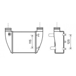 Intercooler DIEDERICHS DCA1068 OE Ref 8E0145806Q
