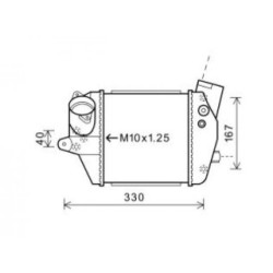 Intercooler DIEDERICHS DCA1070 OE Ref RF7N13565A