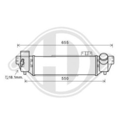 Refroidisseur intermédiaire DCA1081 pour KIA SORENTO OE 281904A470 DIEDERICHS