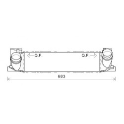 Intercooler DIEDERICHS DCA1083 OE Ref 17517600530