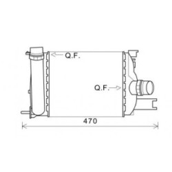 Intercooler DIEDERICHS DCA1095 OE Ref 144966051R