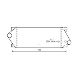 Intercooler DIEDERICHS DCA1101 OE Ref A1635000700