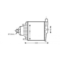 Intercooler DIEDERICHS DCA1105 OE Ref 93182323